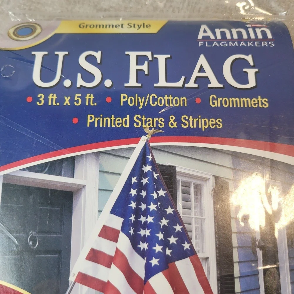 US American Flag 3 x 5 Feet Grommets Stars and Stripes‎ New Annin Flagmakers